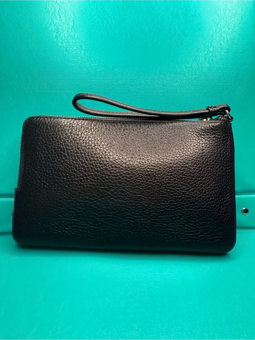 COACH Double Zip Wallet Wristlet CX161 🤎🖤